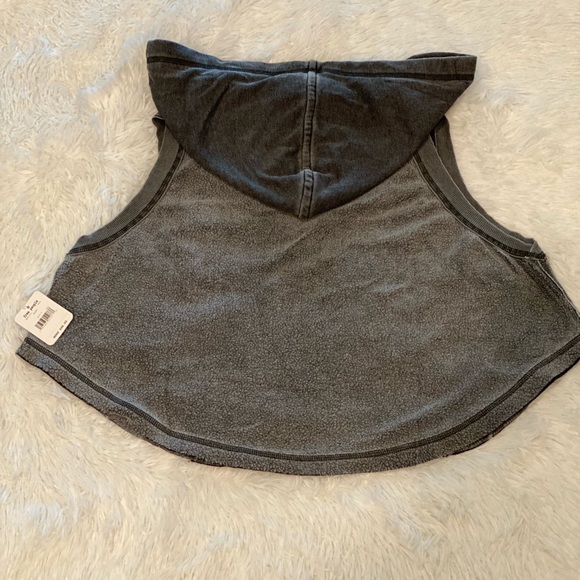 Free People Sleeveless hooded Sweat Shirt - Picture 6 of 10